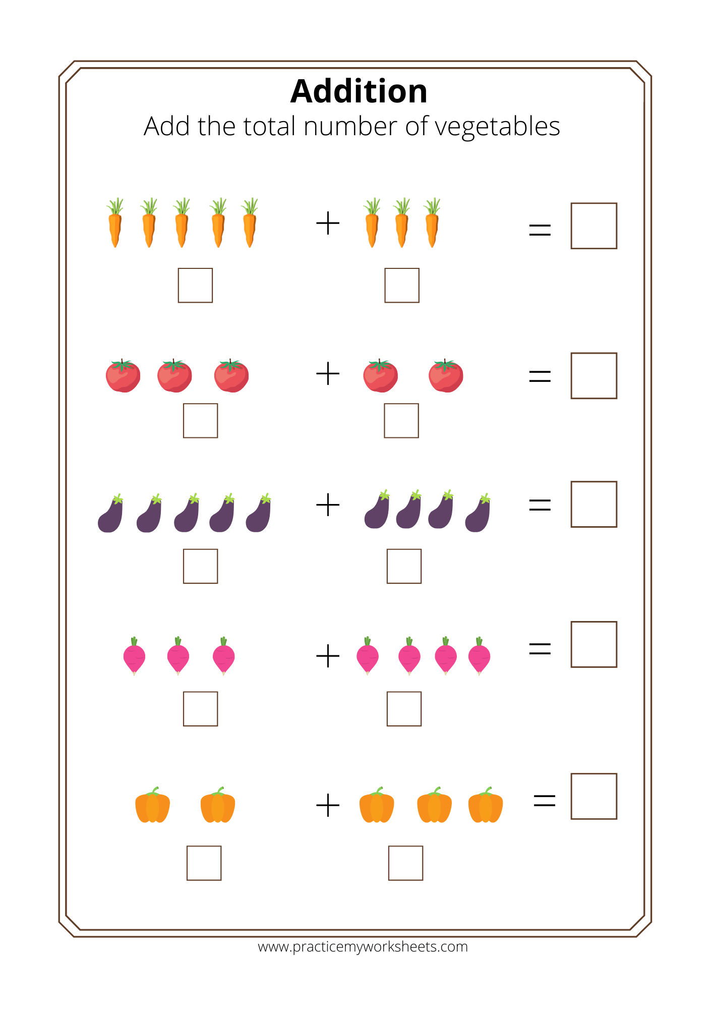 Addition Worksheets For Kindergarten | Free Worksheets