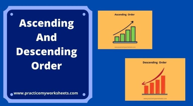 Ascending And Descending Order | Free Worksheets