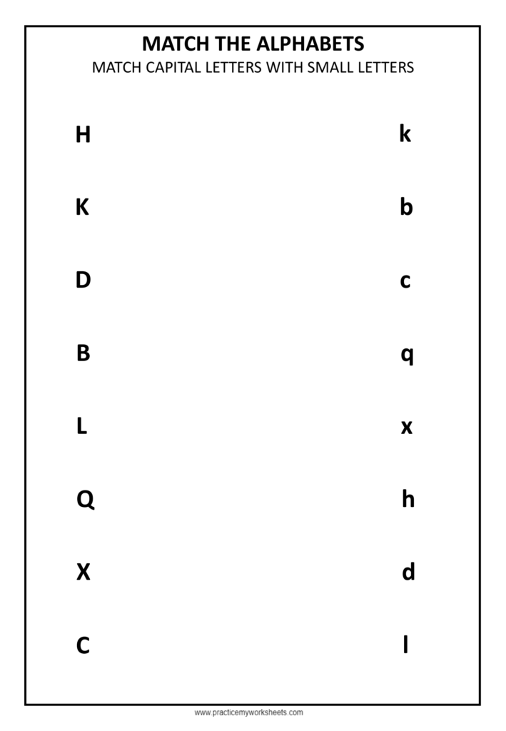 English Alphabet Practice | Free Worksheets - Practice My Worksheets