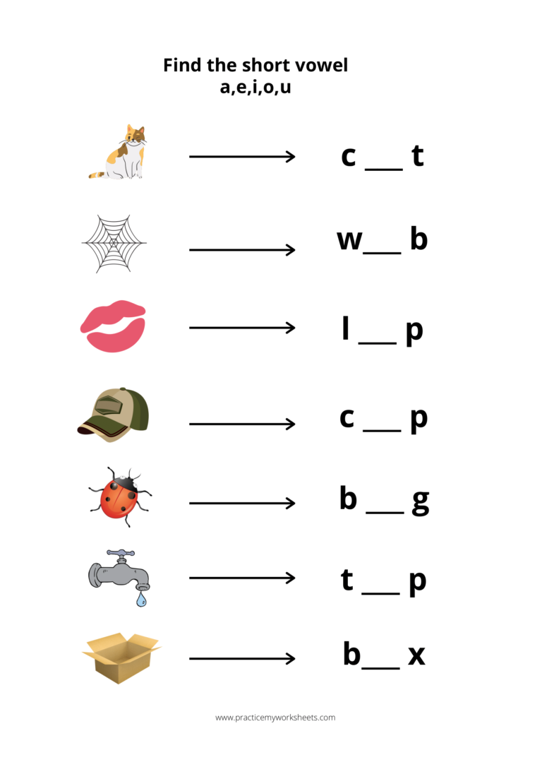 Vowels and Consonants For Kindergarten | Free Worksheets