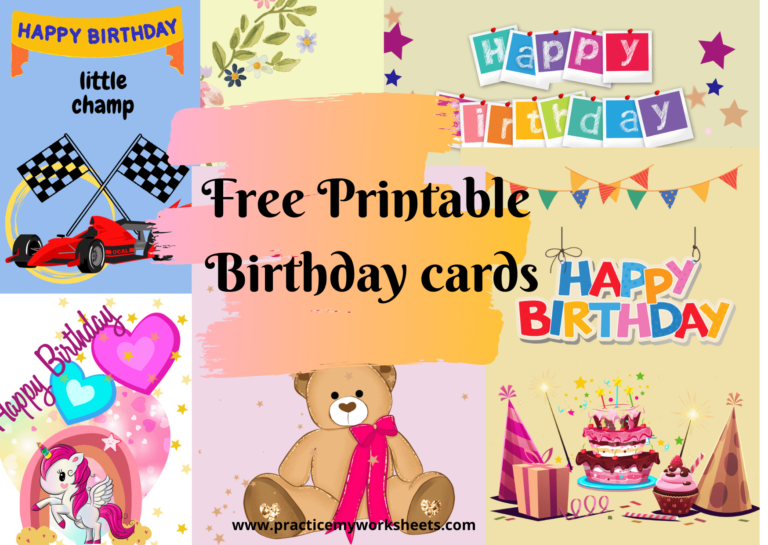 Free Printable Birthday Cards For Kids