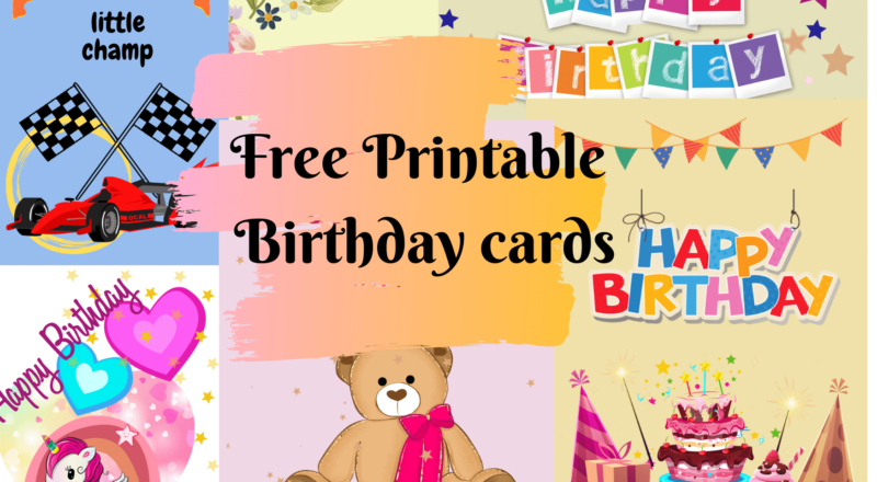 Printable Birthday cards