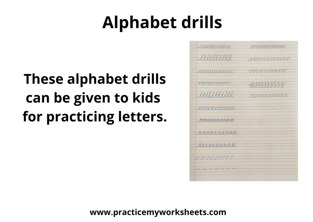 alphabet drills