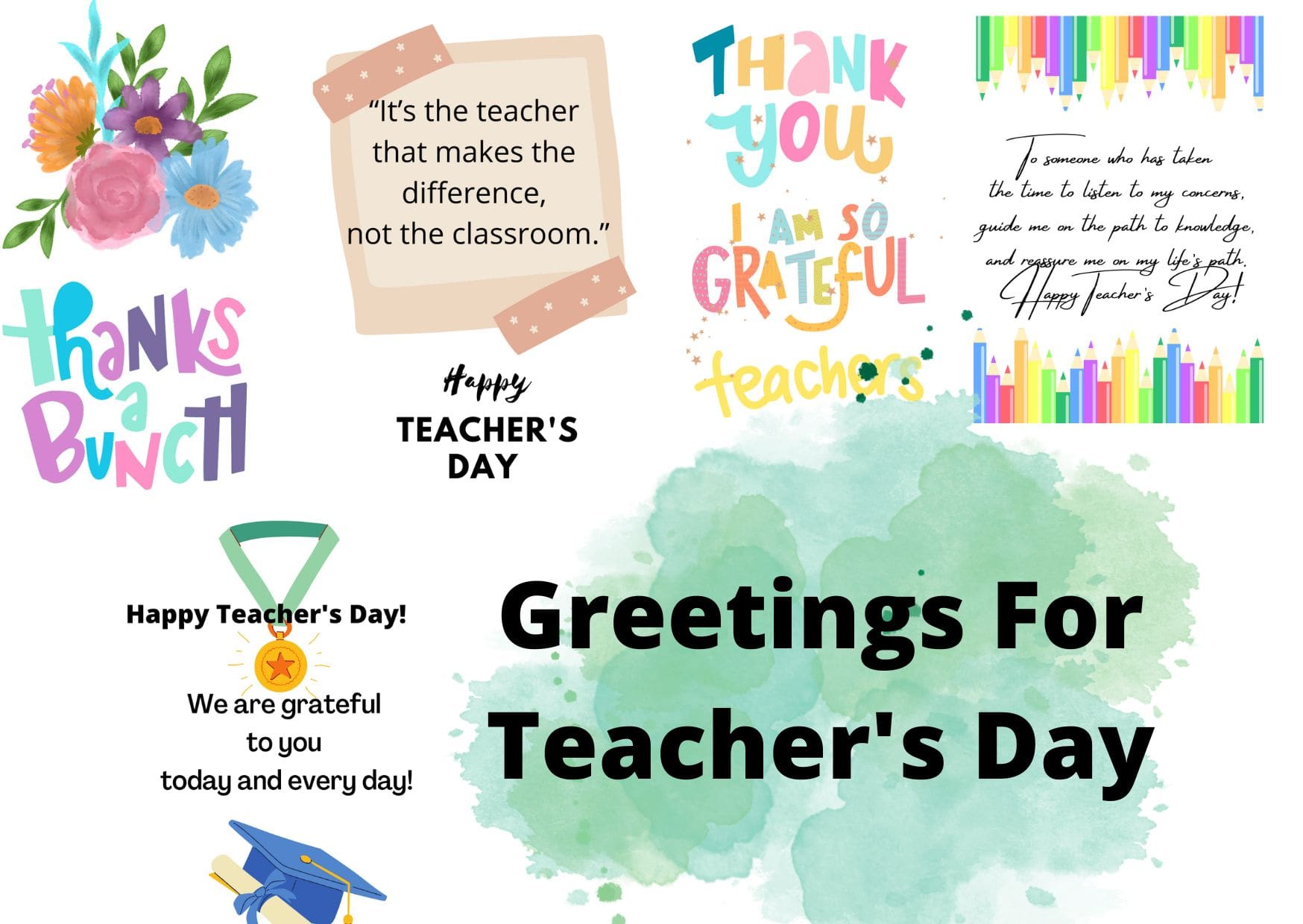 Greetings For Teacher's Day | 10 Free Printable