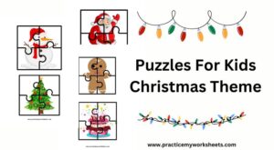 Puzzles For kids | Free Christmas Theme Printable