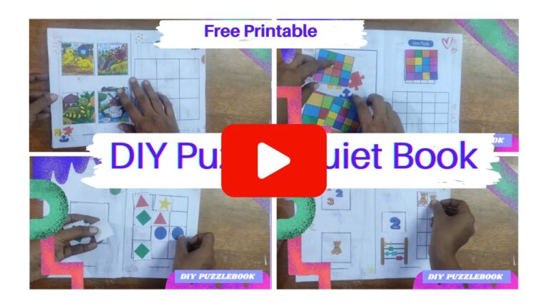 DIY Puzzle Book Free Printable | Activity Book