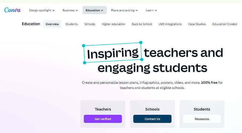 Canva free for teachers